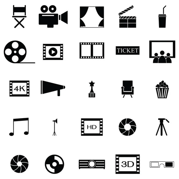 Das Filmsymbolset — Stockvektor