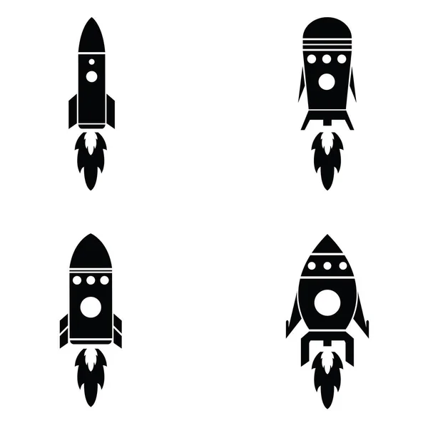 The rocket icon set — Stock Vector