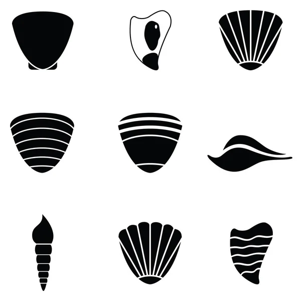Il set di icone della shell — Vettoriale Stock