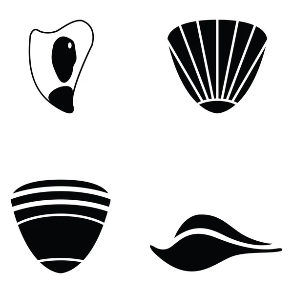 Il set di icone della shell — Vettoriale Stock