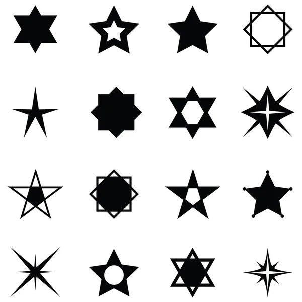 O conjunto de ícone estrela — Vetor de Stock