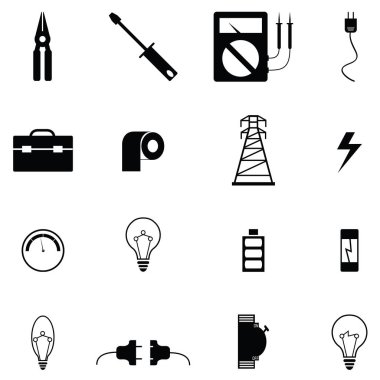 Elektrikçi Icon set