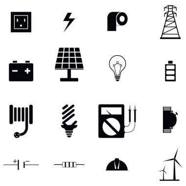 Elektrikçi Icon set
