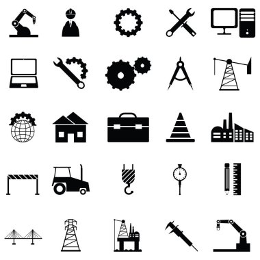 Mühendislik Icon set