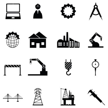Mühendislik Icon set