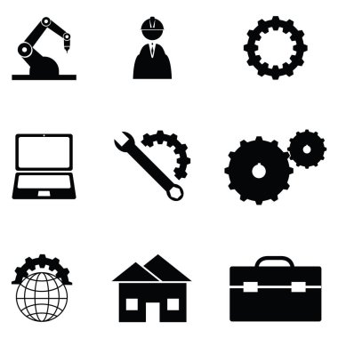 Mühendislik Icon set