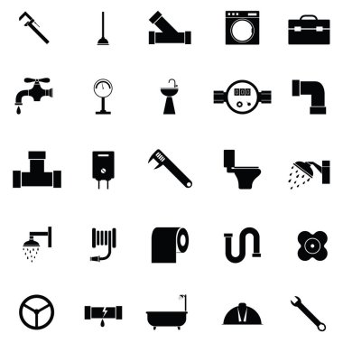 Sıhhi tesisat Icon set