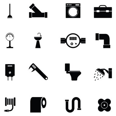 Sıhhi tesisat Icon set