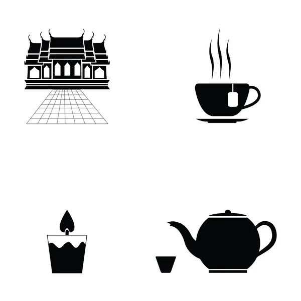 Den kinesiska ikonuppsättningen — Stock vektor