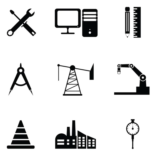 O conjunto de ícone de engenharia —  Vetores de Stock