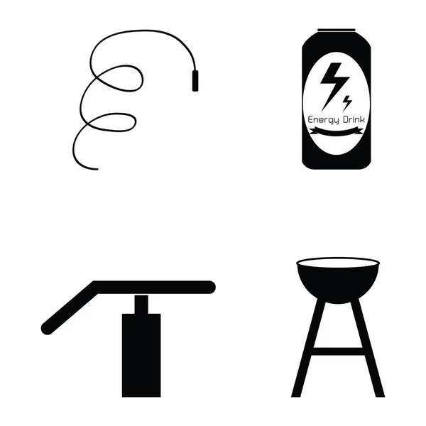 Das Turnsymbolset — Stockvektor