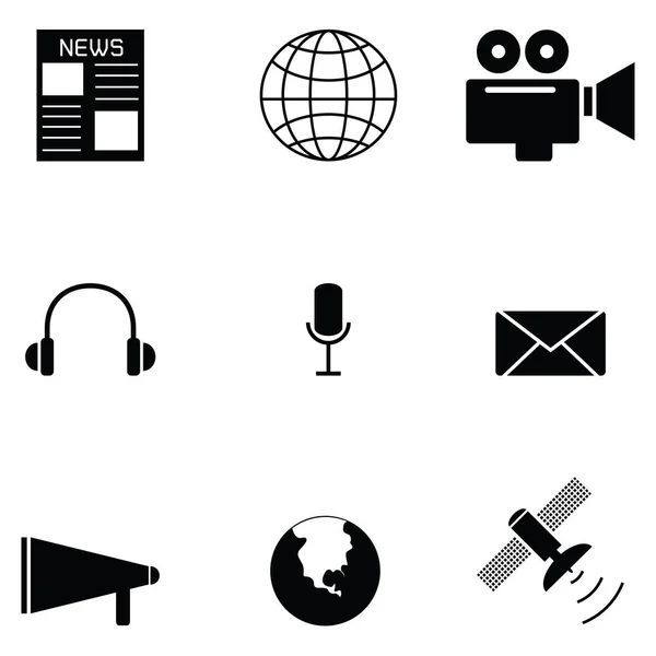 Conjunto de iconos de noticias — Vector de stock