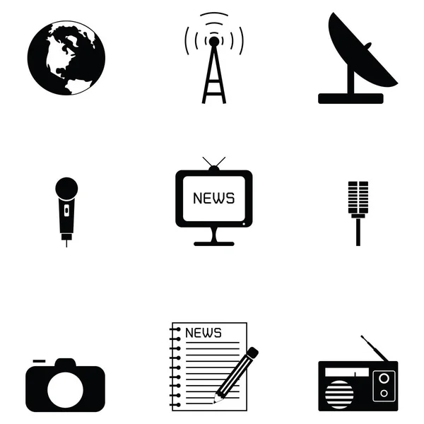 Conjunto de iconos de noticias — Vector de stock