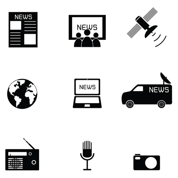 Conjunto de iconos de noticias — Vector de stock