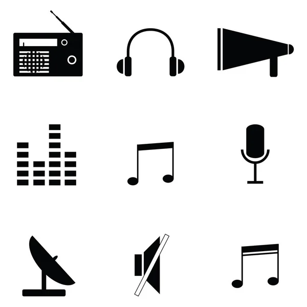 Radyo Icon set — Stok Vektör