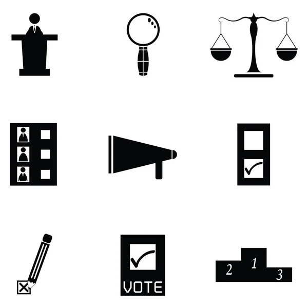 L'icône de vote définie — Image vectorielle