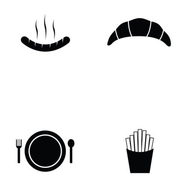 fast food simgesi seti