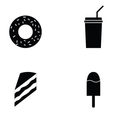 fast food simgesi seti