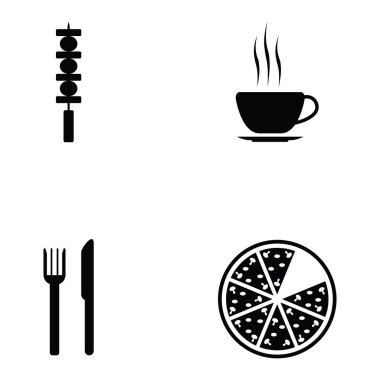 fast food simgesi seti