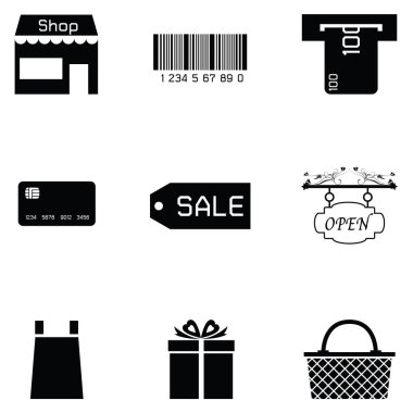 süpermarket Icon set