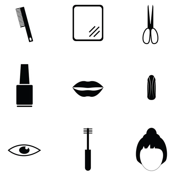 Das Beauty-Icon-Set — Stockvektor