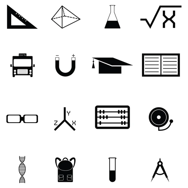 Ensemble d'icônes éducatives — Image vectorielle