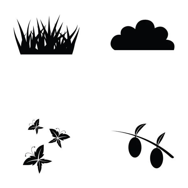 Das Natur-Icon gesetzt — Stockvektor