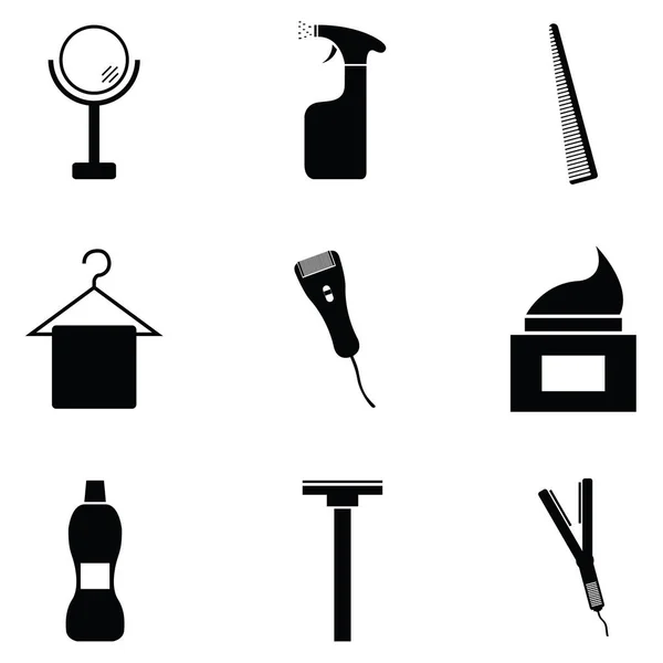 Das Salon-Icon-Set — Stockvektor