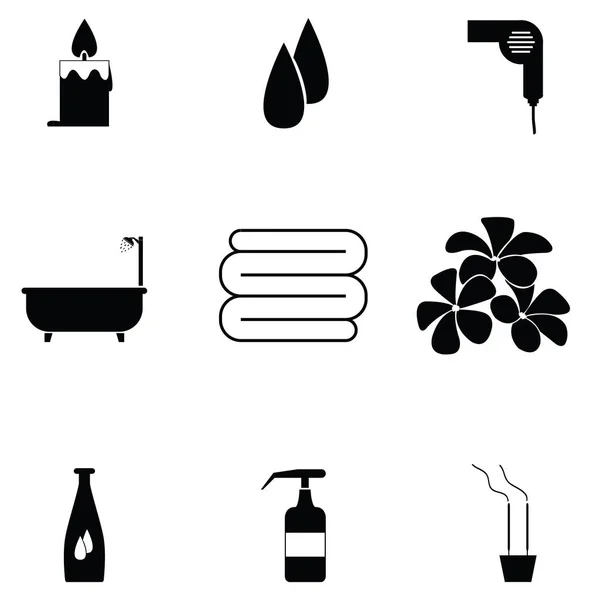 O conjunto de ícone spa — Vetor de Stock