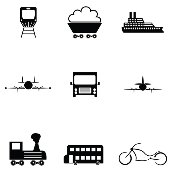 The transport icon set — Stock Vector