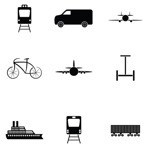 The transport icon set — Stock Vector