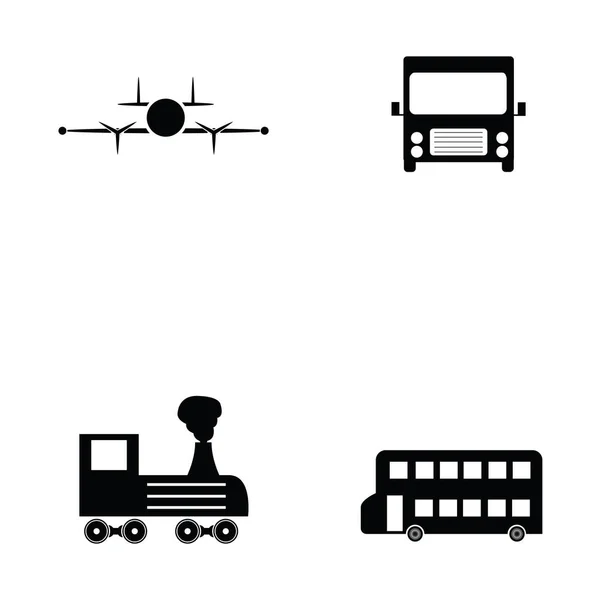 The transport icon set — Stock Vector