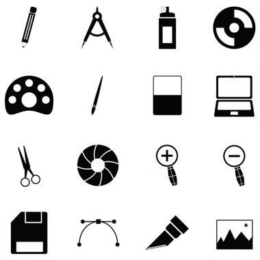 Grafik Tasarım Icon set