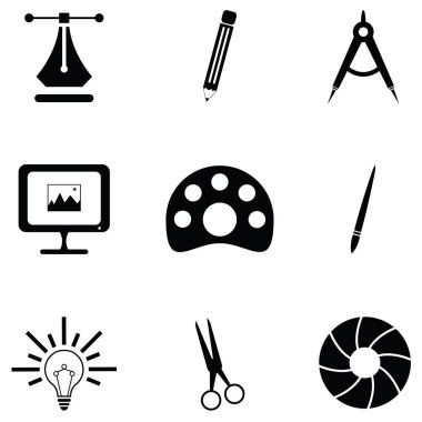Grafik Tasarım Icon set