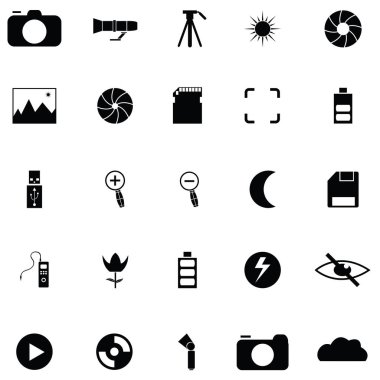 Fotoğraf simge seti