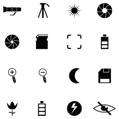 Fotoğraf simge seti