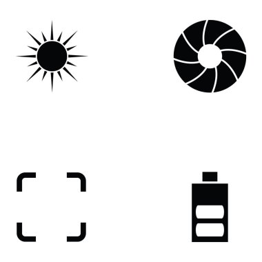 Fotoğraf simge seti