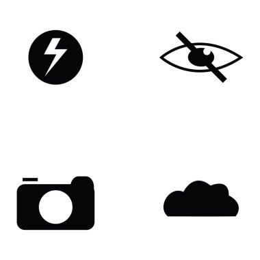 Fotoğraf simge seti