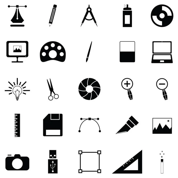 Conjunto de ícones de design gráfico —  Vetores de Stock