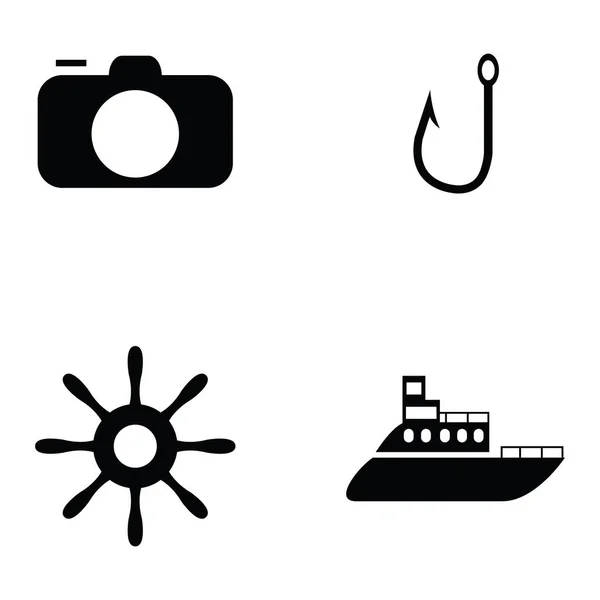 El conjunto de iconos de vacaciones — Archivo Imágenes Vectoriales
