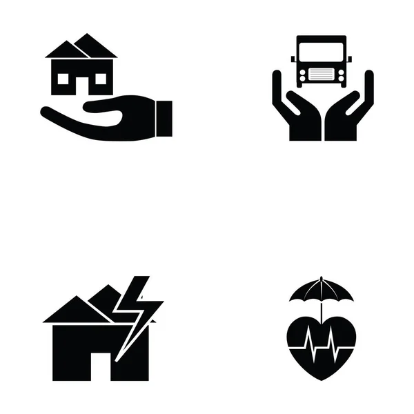 The insurance icon set — Stock Vector