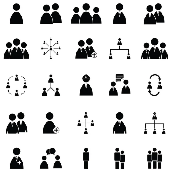 Le jeu d'icônes personnes — Image vectorielle