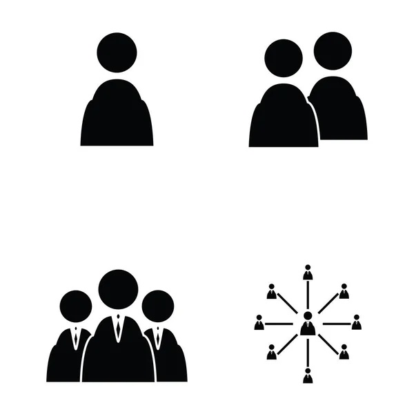 El conjunto de iconos de personas — Vector de stock