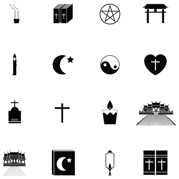 The religions icon set — Stock Vector