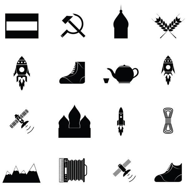 Zestaw ikon rosyjskich — Wektor stockowy