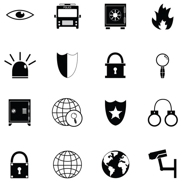 El conjunto del icono de seguridad — Vector de stock