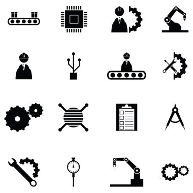 Mühendislik Icon set