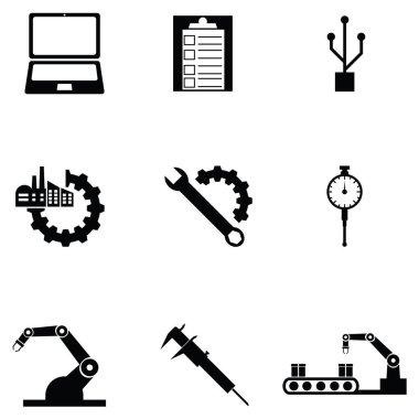 Mühendislik Icon set