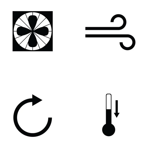 Klimasymbol eingestellt — Stockvektor