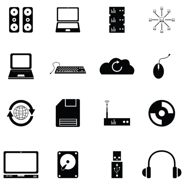 The computer icon set — Stock Vector